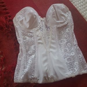 White wedding corset 32DD 32E